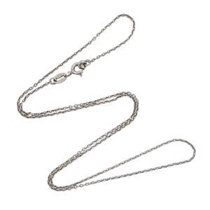 Estate Sterling Silver 925 1.2mm Cable Link Chain Necklace 16"